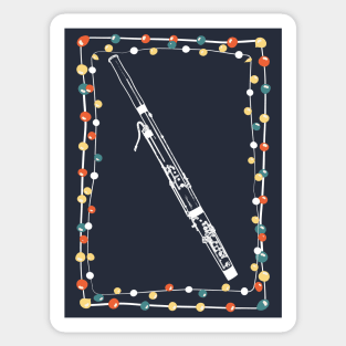 Christmas Bassoon Sticker